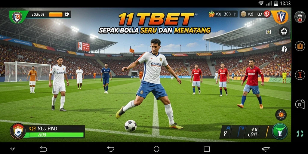 Tampilan menarik permainan 11TBET dengan aksi sepak bola mendebarkan.