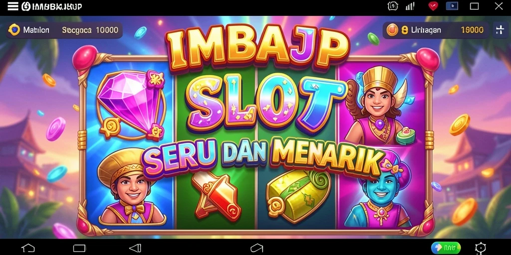 Tampilan gameplay IMBAJP yang menarik dan penuh warna.