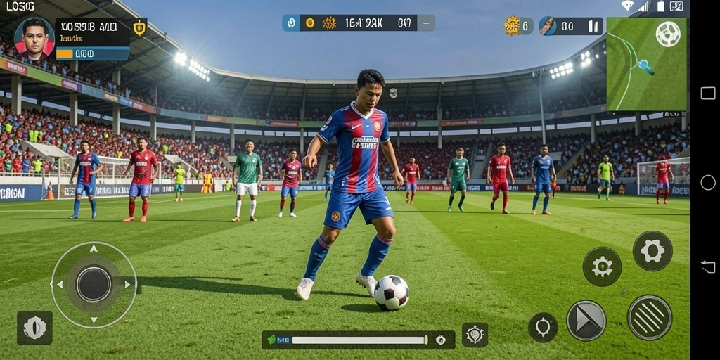 Tangkapan layar utama dari <strong>LOS303</strong> menampilkan pertandingan sepak bola yang penuh aksi.