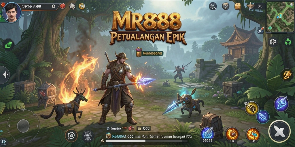 Tampilan gameplay menawan dari MR888 dalam dunia RPG.