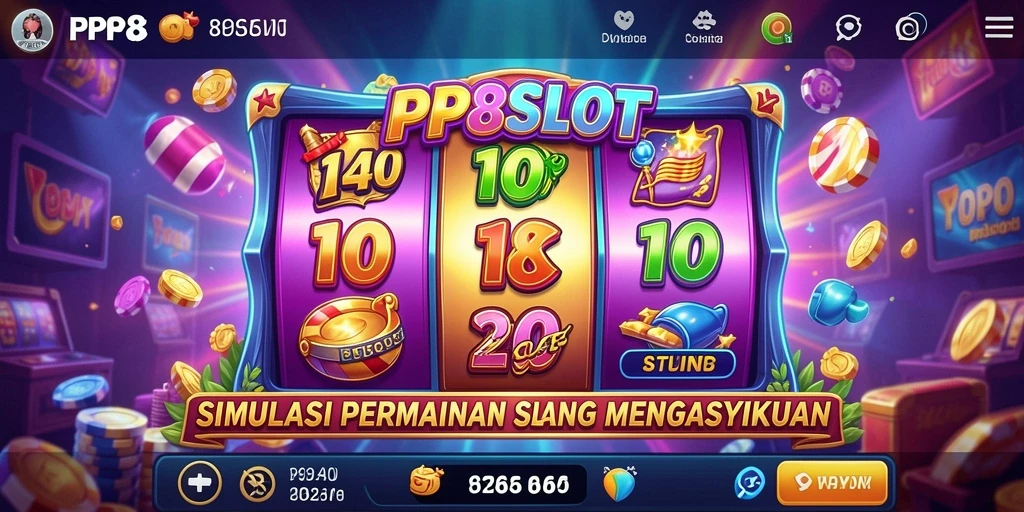 Tampilan gameplay PP88SLOT yang menarik dengan berbagai mesin slot.